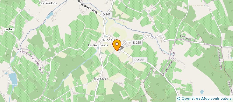 localisation de l'entreprise GREGPEINTURE  RIOCAUD