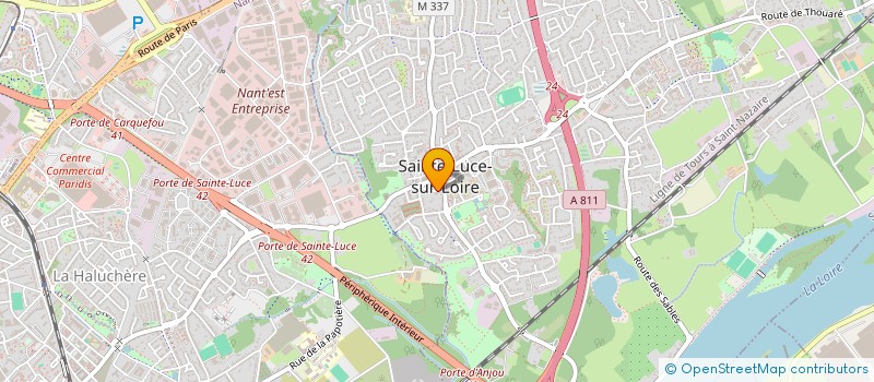 localisation de l'entreprise GRELAUD-BOUSSAUD  SAINTE-LUCE-SUR-LOIRE