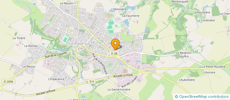 localisation de l'entreprise GRELAUD CHARPENTE ET MENUISERIE  LE POIRE-SUR-VIE