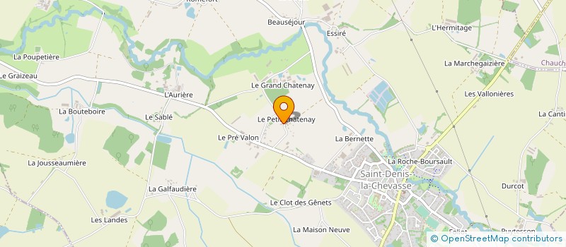 localisation de l'entreprise GRELAUD REMI à SAINT-DENIS-LA-CHEVASSE
