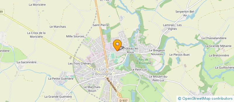 localisation de l'entreprise GRELET DANIEL à LES LUCS-SUR-BOULOGNE