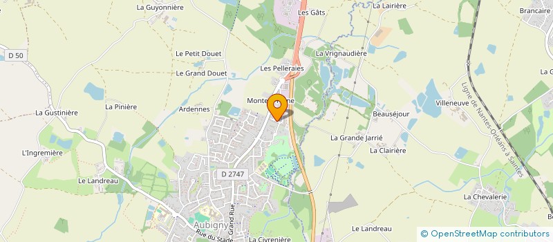 localisation de l'entreprise GRELIER BATIMENT  LA ROCHE-SUR-YON