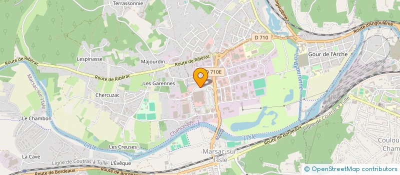 localisation de l'entreprise GRELIER SARL à MARSAC SUR L'ISLE
