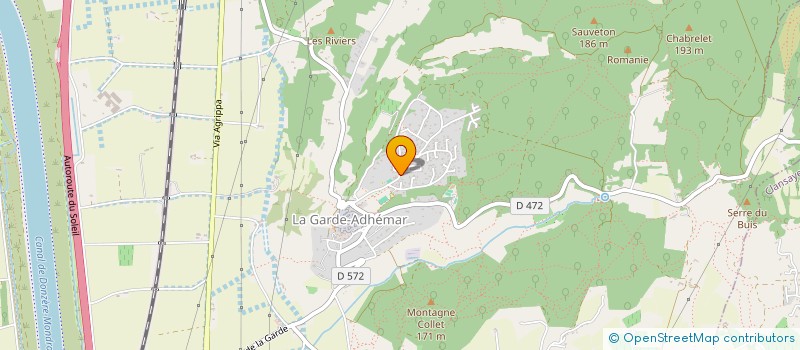 localisation de l'entreprise GRELLETY SAUMADE  LA GARDE-ADHEMAR