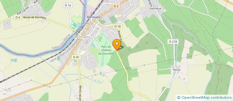 localisation de l'entreprise GRELLOU à DORMANS