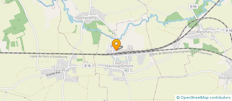 localisation de l'entreprise GRELOIS  HAUSSIGNEMONT
