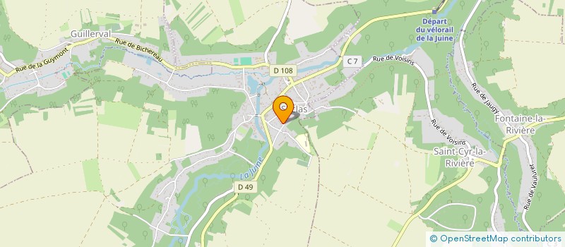 localisation de l'entreprise GRELOT GEROME PLOMBERIE  SACLAS