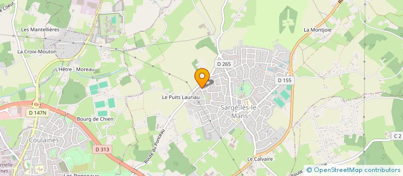 localisation de l'entreprise GREM'S  SARGE-LES-LE-MANS