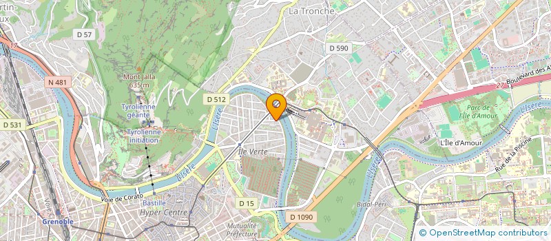 localisation de l'entreprise GREMONTAGNE  GRENOBLE