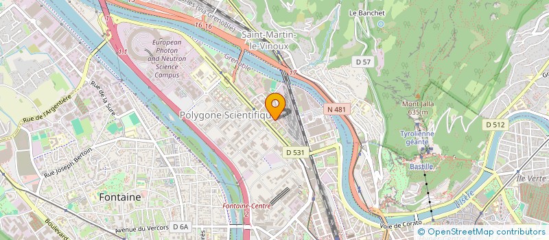 localisation de l'entreprise GREMONTE AUDIOVISUEL à GRENOBLE