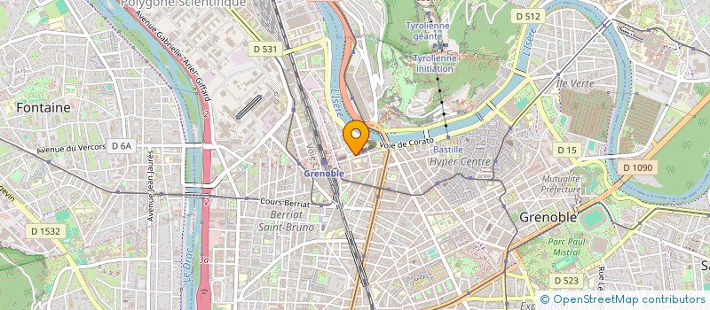 localisation de l'entreprise GREN'ALPES  GRENOBLE
