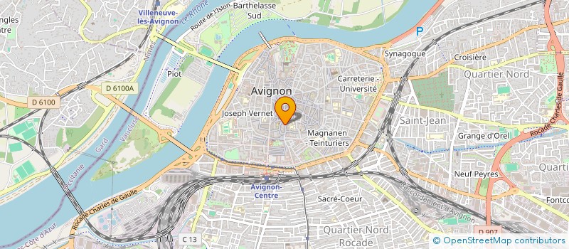 localisation de l'entreprise GRENACHE GROUPEMENT D EMPLOYEURS DES INSTITUTIONS VITICOLES DE LA VALLEE DU RHONE  AVIGNON