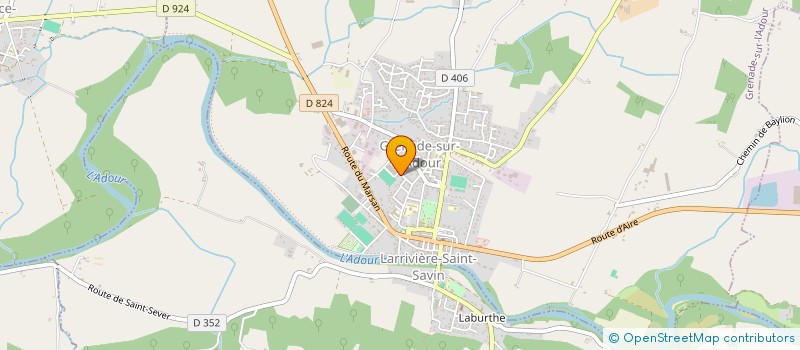 localisation de l'entreprise GRENADE HANDBALL à GRENADE SUR L'ADOUR