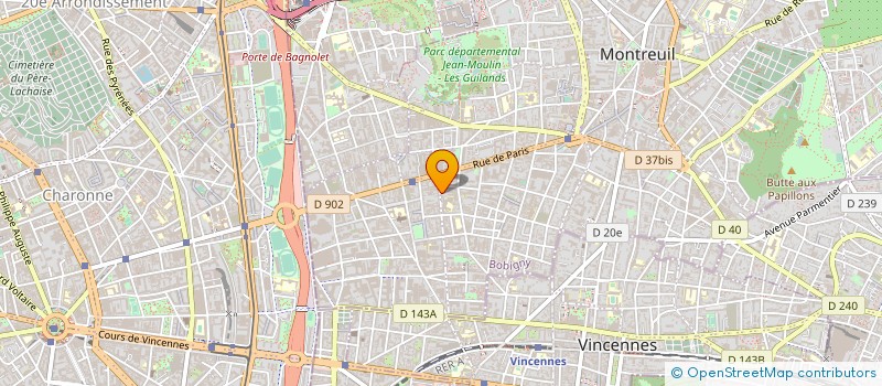 localisation de l'entreprise GRENADE PRODUCTIONS MULTIMEDIA  MONTREUIL