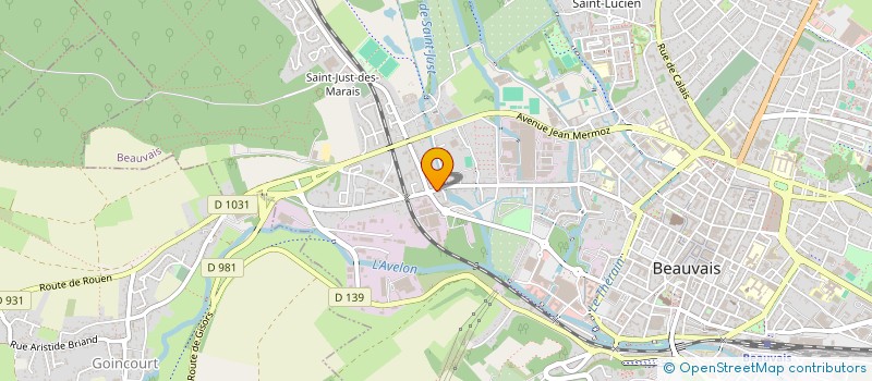 localisation de l'entreprise GRENADINE  BEAUVAIS