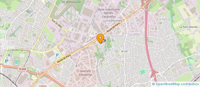 localisation de l'entreprise GRENAT à NANTES