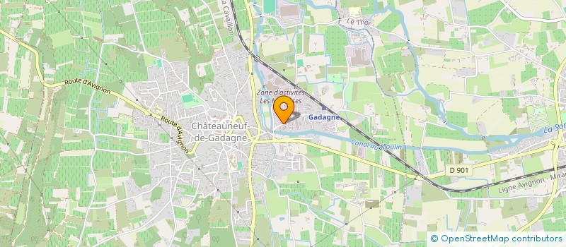 localisation de l'entreprise GRENE à CHATEAUNEUF-DE-GADAGNE