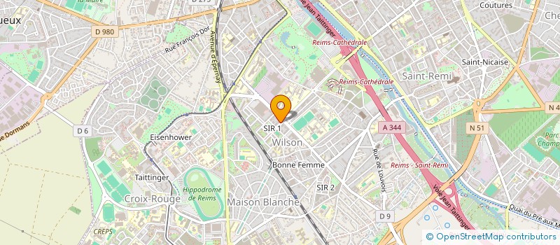 localisation de l'entreprise GRENELLE DU TRANSPORT  REIMS