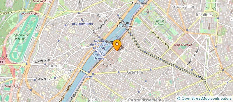 localisation de l'entreprise GRENELLE M P  PARIS