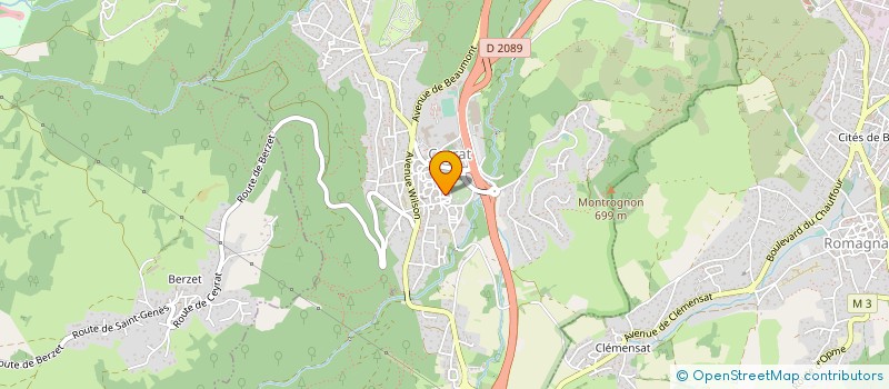 localisation de l'entreprise GRENET CEDRIC  CEYRAT