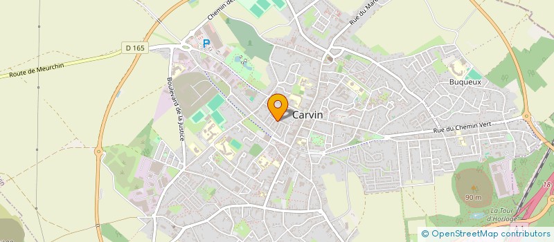 localisation de l'entreprise GRENIER 1  CARVIN