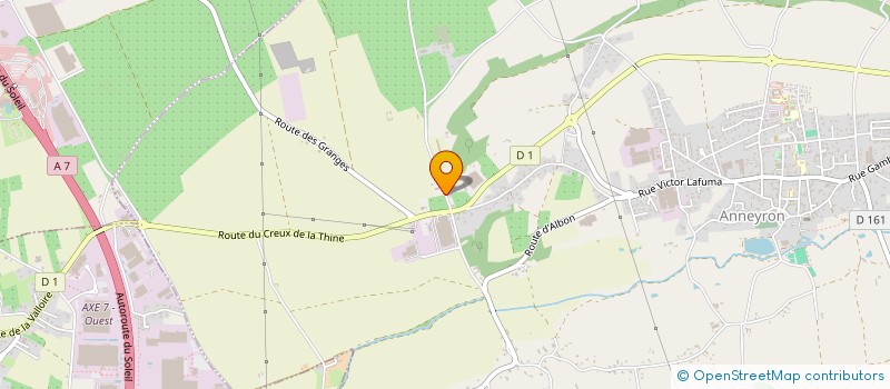 localisation de l'entreprise GRENIER à ANNEYRON
