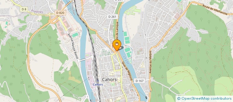 localisation de l'entreprise GRENIER  CAHORS