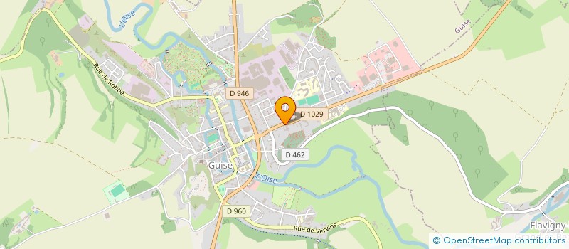 localisation de l'entreprise GRENIER à GUISE
