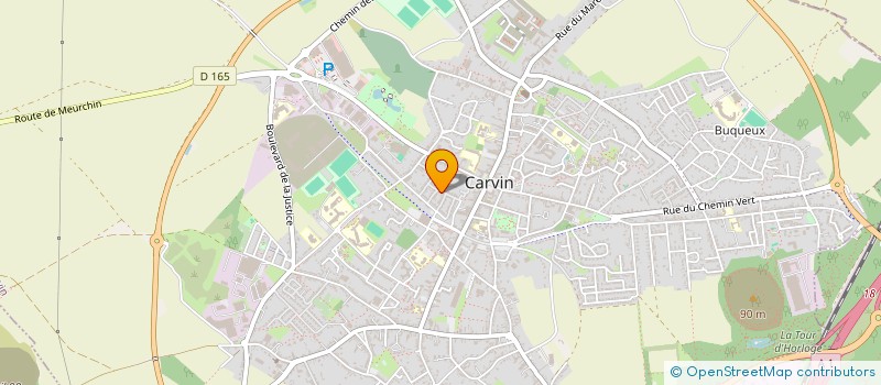 localisation de l'entreprise GRENIER à CARVIN