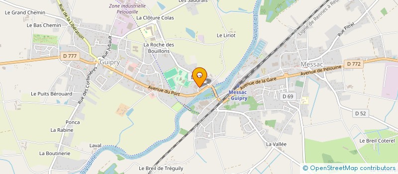localisation de l'entreprise GRENIER ANDRE ET VERA à GUIPRY-MESSAC