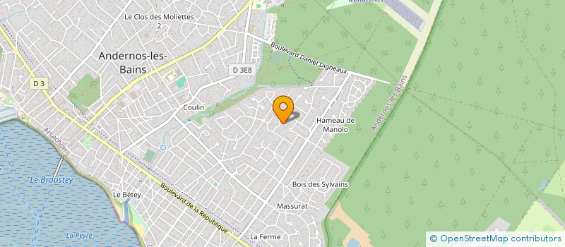 localisation de l'entreprise GRENIER & CO  ANDERNOS-LES-BAINS