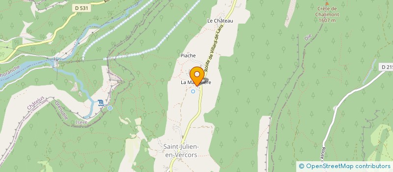 localisation de l'entreprise GRENIER D'IMAGES  SAINT-JULIEN-EN-VERCORS