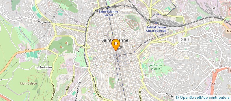 localisation de l'entreprise GRENIER-LIZON à SAINT-ETIENNE