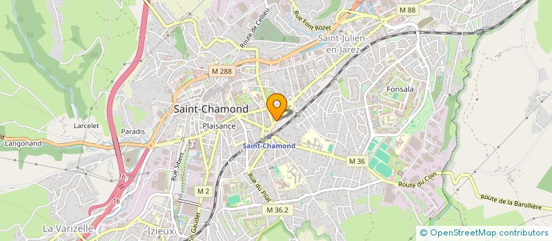 localisation de l'entreprise GRENIER MARIE CLAUDE ET JACQUELINE  SAINT-CHAMOND