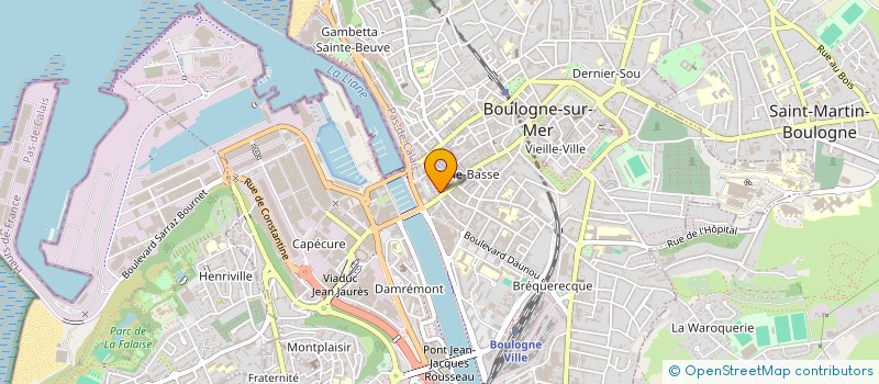 localisation de l'entreprise GRENIER NETTOYAGE  BOULOGNE-SUR-MER