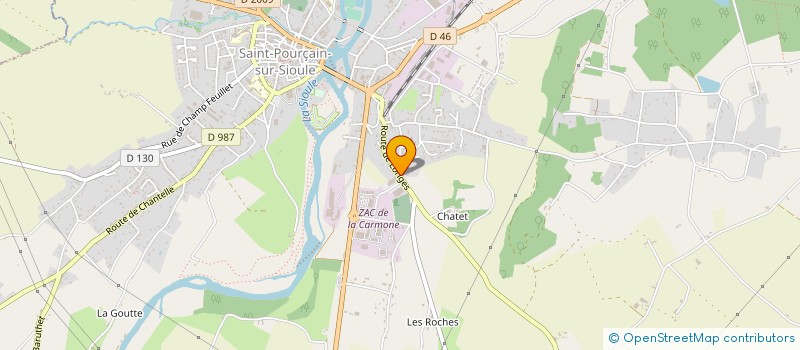 localisation de l'entreprise GRENIER TA  SAINT-POURCAIN-SUR-SIOULE