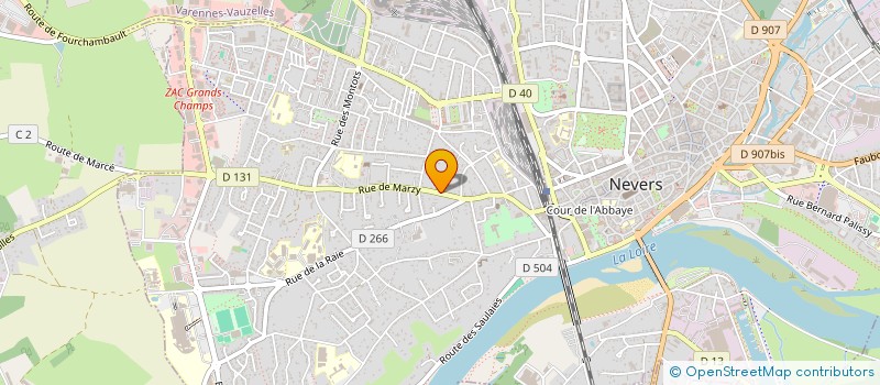 localisation de l'entreprise GRENIN à NEVERS