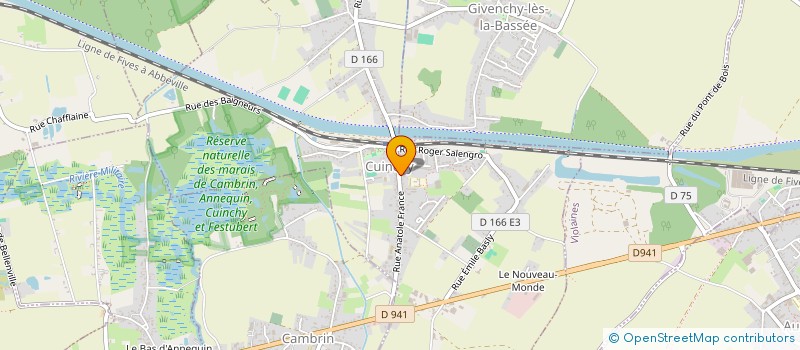 localisation de l'entreprise GRENNY  CUINCHY