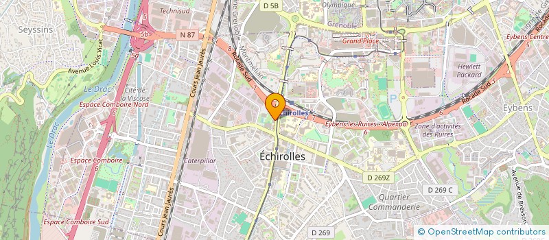 localisation de l'entreprise GRENOBLE 3 BIS à ECHIROLLES