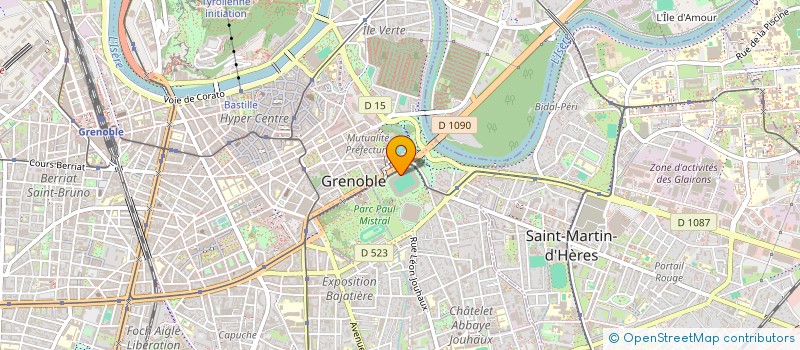 localisation de l'entreprise GRENOBLE ALPES SPORTS à GRENOBLE