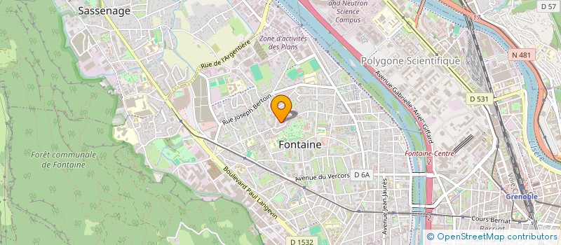 localisation de l'entreprise GRENOBLE BUSINESS ACADEMY à FONTAINE