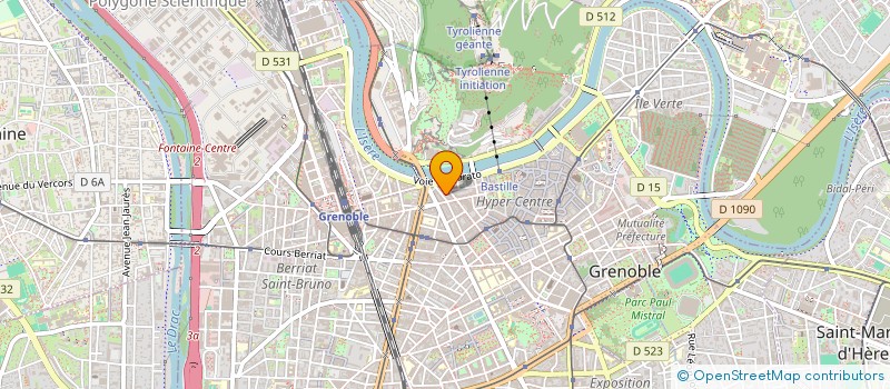 localisation de l'entreprise GRENOBLE CAMP DE BASE à GRENOBLE