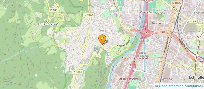 localisation de l'entreprise GRENOBLE CAMPUS SERVICES à SEYSSINS