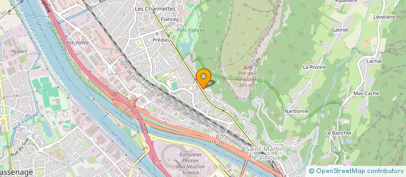 localisation de l'entreprise GRENOBLE DEBOSSELAGE  SAINT-MARTIN-LE-VINOUX