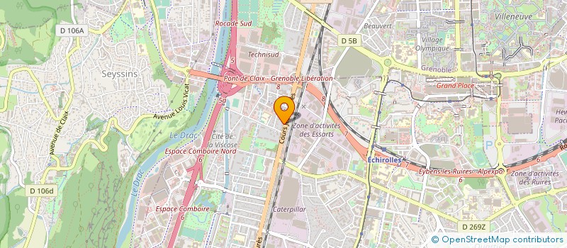localisation de l'entreprise GRENOBLE DEPANNAGE à ECHIROLLES