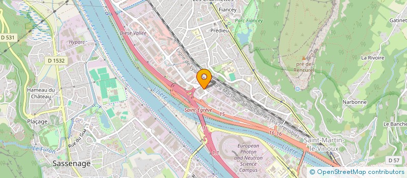 localisation de l'entreprise GRENOBLE EQUIPEMENTS HOTELIERS à SAINT-MARTIN-LE-VINOUX