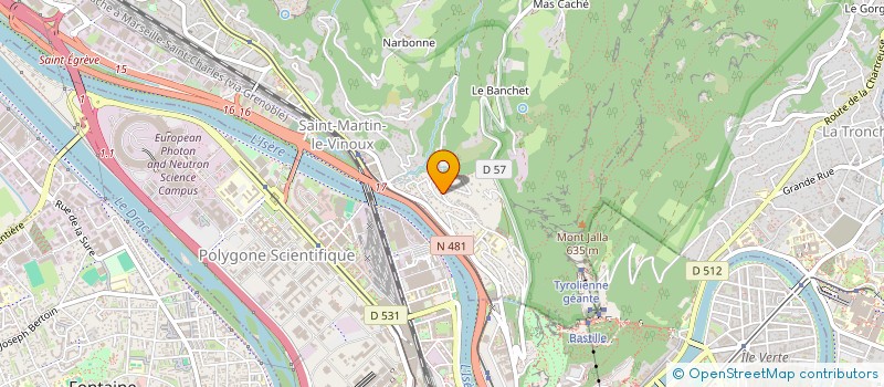 localisation de l'entreprise GRENOBLE HABITAT CONSEIL  GRENOBLE