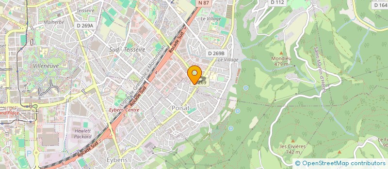 localisation de l'entreprise GRENOBLE SECOURS  EYBENS