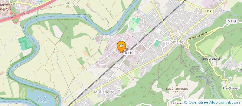 localisation de l'entreprise GRENOBLE SOLUTIONS D'APPROVISIONNEMENT ET DE LOGISTIQUE PROFESSIONNELLE  DOMENE