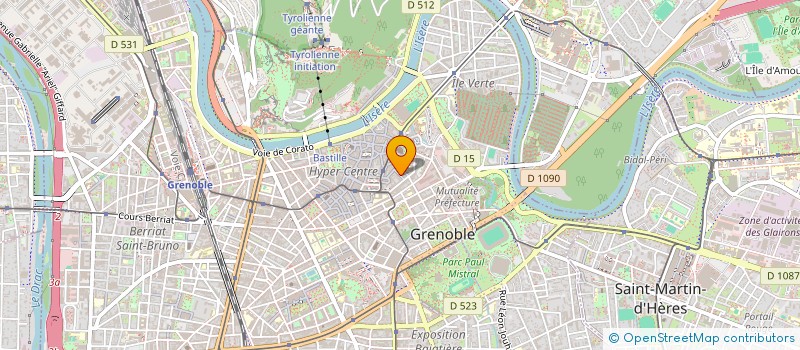 localisation de l'entreprise GRENOBLE TENNIS  GRENOBLE